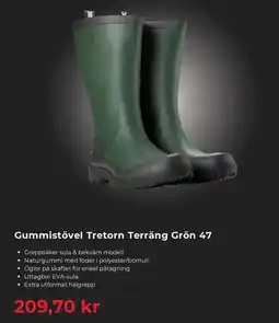 Granngården Granngarden Gummistövel Tretorn Terräng Grön 47 erbjuda