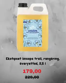 Clas Ohlson Ekotipset linsapa trall, rengöring, överfettad erbjuda
