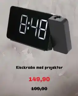 Clas Ohlson Klockradio med projektor erbjuda