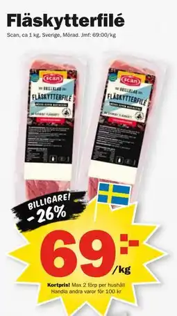 Pekås Fläskytterfilé, Medlemspris erbjuda