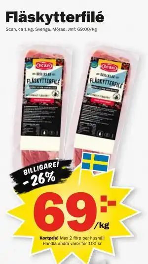 Pekås Fläskytterfilé, Medlemspris erbjuda
