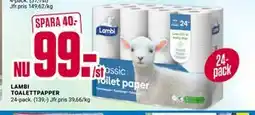 ÖoB LAMBI TOALETTPAPPER erbjuda