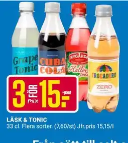 ÖoB LÄSK & TONIC erbjuda