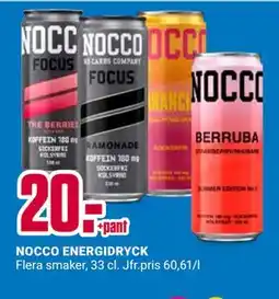 ÖoB NOCCO ENERGIDRYCK erbjuda