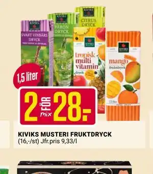 ÖoB KIVIKS MUSTERI FRUKTDRYCK erbjuda