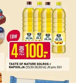 ÖoB TASTE OF NATURE SOLROS-/ RAPSOLJA erbjuda
