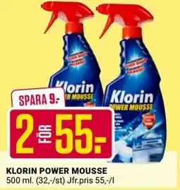 ÖoB KLORIN POWER MOUSSE erbjuda