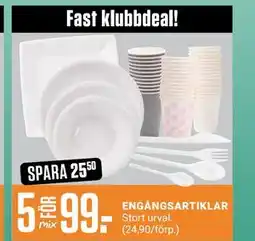 ÖoB ENGÅNGSARTIKLAR, Medlemspris erbjuda