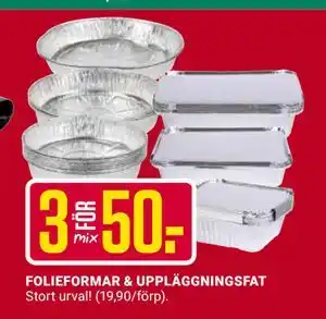 ÖoB FOLIEFORMAR & UPPLÄGGNINGSFAT erbjuda