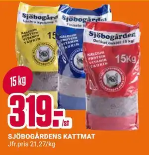ÖoB SJÖBOGÅRDENS KATTMAT erbjuda