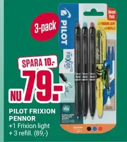 ÖoB PILOT FRIXION PENNOR erbjuda