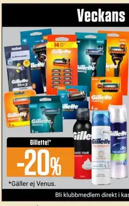 ÖoB Gillette! erbjuda