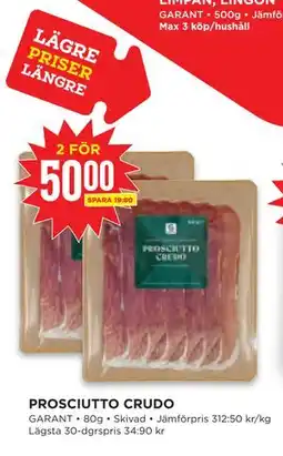 Willys Hemma PROSCIUTTO CRUDO erbjuda