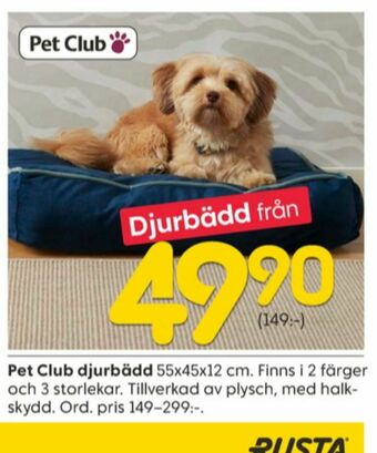 Rusta Pet Club Hund-/kattsäng erbjuda