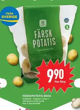 Willys Hemma FÄRSKPOTATIS 900G erbjuda