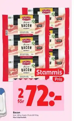 ICA Kvantum Bacon, Medlemspris erbjuda