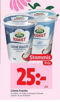 ICA Kvantum Crème Fraiche, Medlemspris erbjuda
