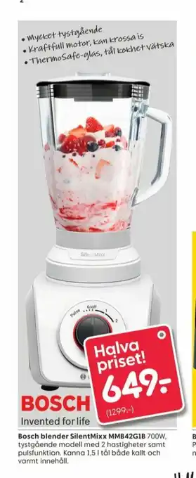 Rusta Bosch Blender erbjuda
