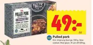ICA Kvantum Pulled pork erbjuda
