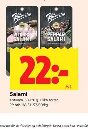 ICA Kvantum Salami erbjuda