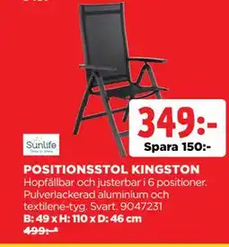 Jem&Fix POSITIONSSTOL KINGSTON erbjuda