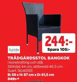 Jem&Fix TRÄDGÅRDSSTOL BANGKOK erbjuda