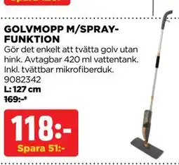 Jem&Fix GOLVMOPP M/SPRAYFUNKTION erbjuda