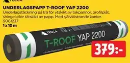 Jem&Fix UNDERLAGSPAPP T-ROOF YAP 2200 erbjuda
