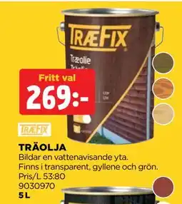 Jem&Fix TRÄOLJA erbjuda