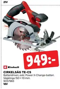 Jem&Fix CIRKELSÅG TE-CS erbjuda