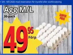 Supergrossen Ägg M/L erbjuda