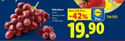 Lidl Röda druvor erbjuda