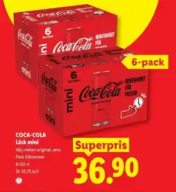 Lidl COCA-COLA Läsk mini erbjuda
