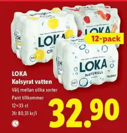 Lidl LOKA Kolsyrat vatten erbjuda