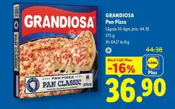 Lidl GRANDIOSA Pan Pizza erbjuda