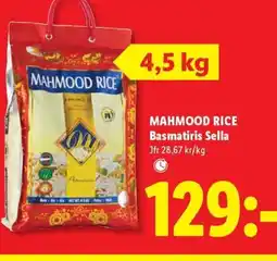 Lidl MAHMOOD RICE Basmatiris Sella erbjuda