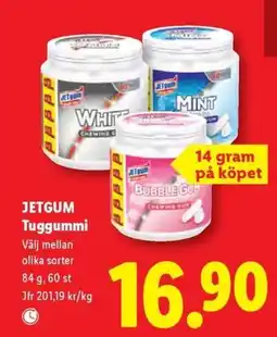 Lidl JETGUM Tuggummi erbjuda