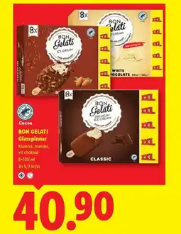 Lidl BON GELATI Glasspinnar erbjuda