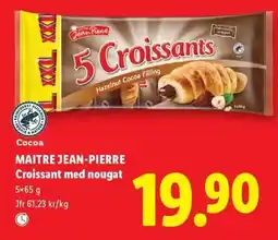 Lidl MAITRE JEAN-PIERRE Croissant med nougat erbjuda