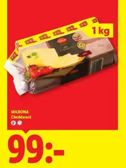 Lidl MILBONA Cheddarost erbjuda