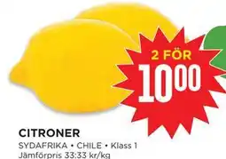 Willys CITRONER erbjuda