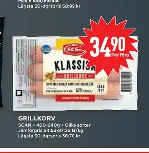 Willys GRILLKORV erbjuda