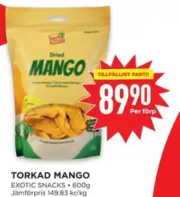 Willys TORKAD MANGO erbjuda