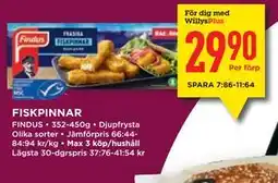Willys FISKPINNAR, Medlemspris erbjuda