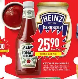 Willys KETCHUP, MAJONNÄS erbjuda