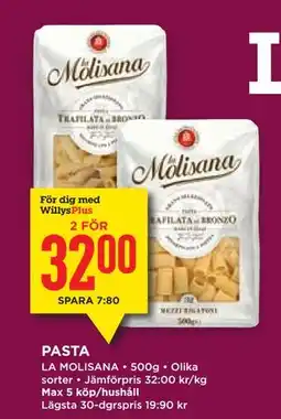 Willys PASTA, Medlemspris erbjuda