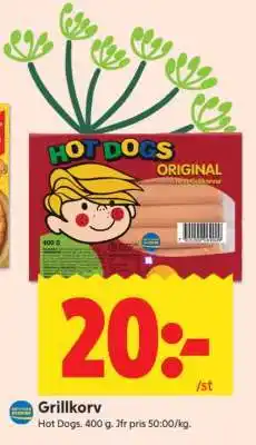 ICA Supermarket Grillkorv erbjuda