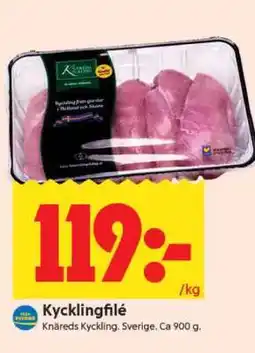 ICA Supermarket KYCKLINGFILÉ erbjuda