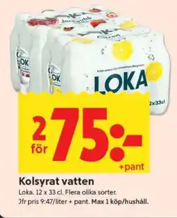 ICA Supermarket Loka kolsyrat vatten erbjuda