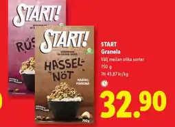 Lidl Start granola erbjuda